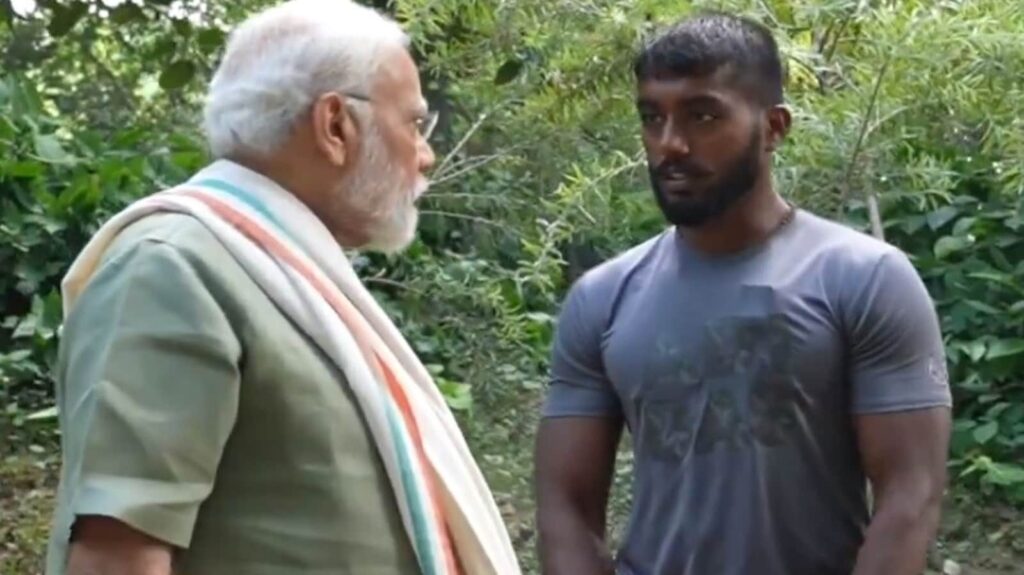 Ankit Baiyanpuria With Narendra Modi 